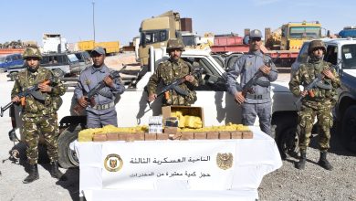 Photo of دفاع:   حجز كمية معتبرة من المخدرات عبر الحدود مع المغرب   